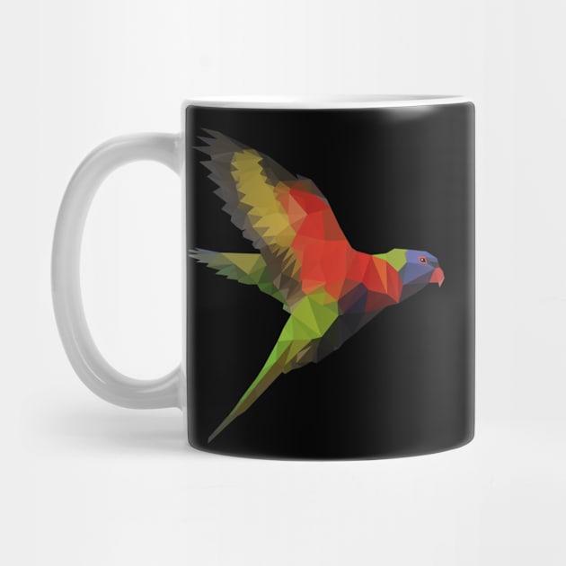 Low Poly Rainbow Lorikeet by Joshortex